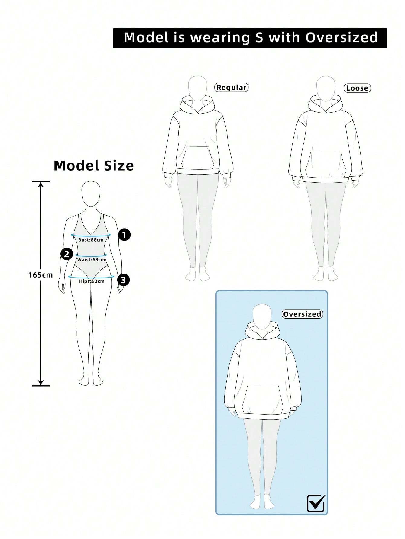 SHEIN WESTFADE Oversized Zip Up Long Sleeve Fleece Hoodie Cute Fall Back To School, Casual Autumn, Winter, Boho, Western Wear For Women