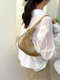  | SHEIN Waterproof,Lightweight,Business Casual Metallic Crocodile Embossed Hobo Bag | Bags | Shein | OneHub
