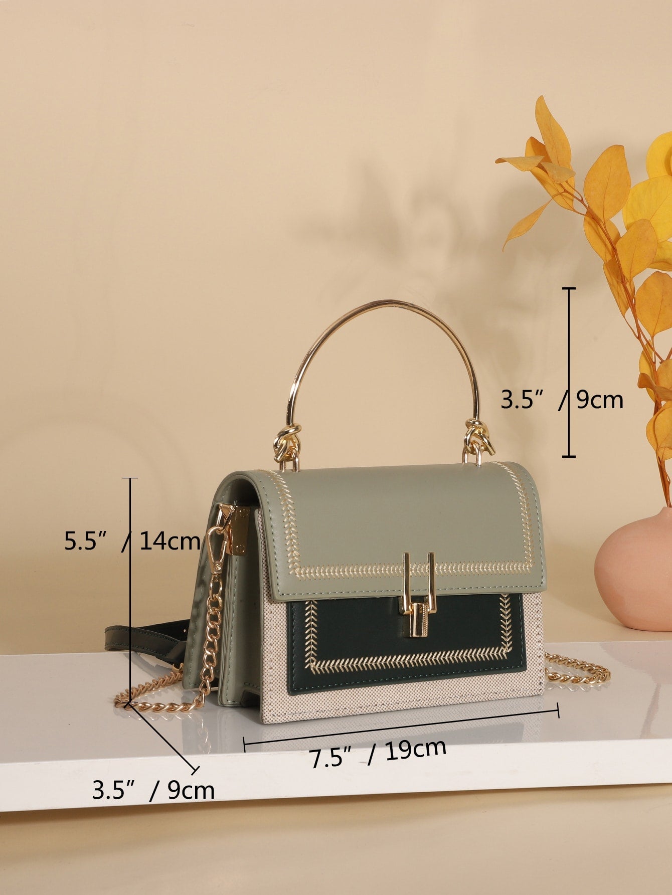  | SHEIN Waterproof,Lightweight,Business Casual Mini Stitch Trim Flap Satchel Bag | Bags | Shein | OneHub