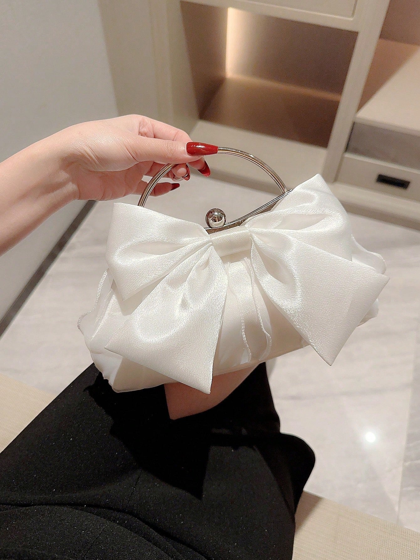  | SHEIN Fashionable Bow Decor Clip Evening Bag | Bags | Shein | OneHub