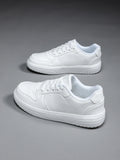 SHEIN Women Minimalist Lace-up Front Skate Shoes, Sporty Sneakers