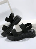 SHEIN Women Minimalist Sport Sandals, Elastic Sporty Sandals