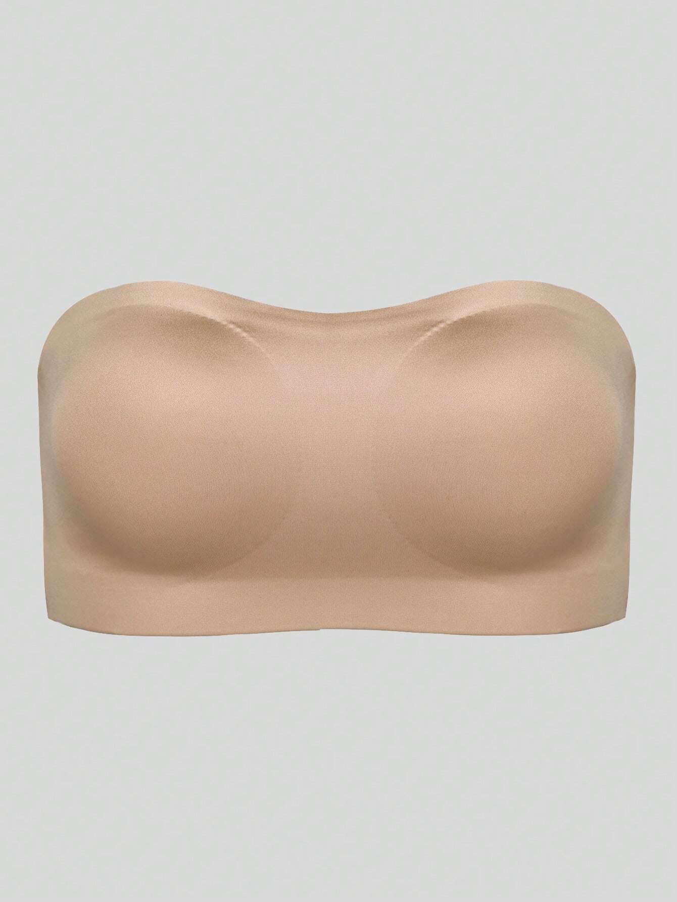  | SHEIN Women Seamless Strapless Padded Cups Tube Side Closure Bandeau Crisscross Backless Casual-Comfortable Bra Simple Bra | Lingerie | Shein | OneHub