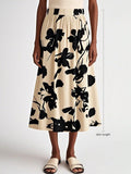 SHEIN Women's Casual Floral Print Maxi Skirt, Summer