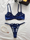 | SHEIN Women's Embroidered Mesh Patchwork Sexy Lingerie Set | Lingerie | Shein | OneHub