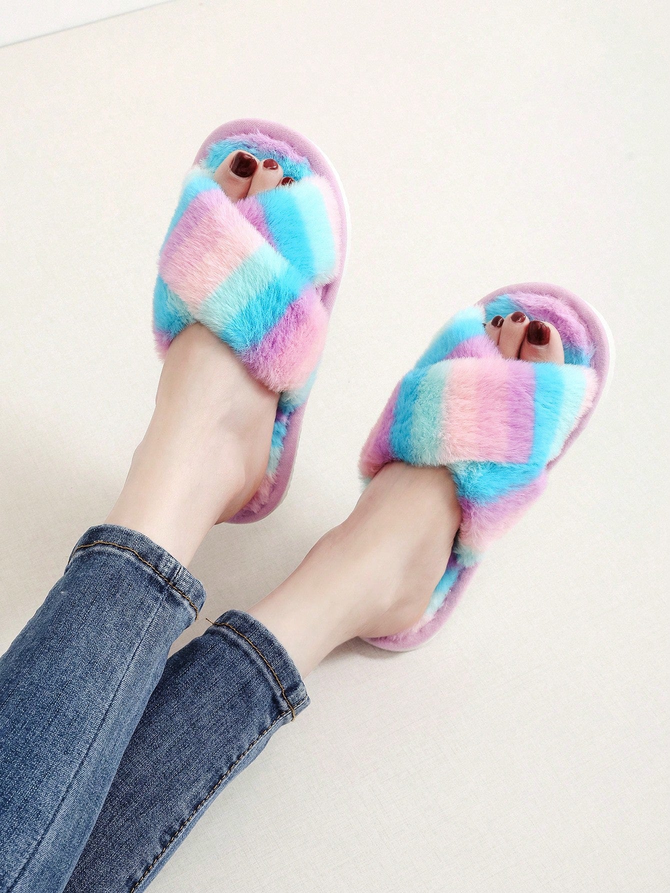  | SHEIN Women's Open Toe Lightweight Comfortable Floor Slipper | Slippers | Shein | OneHub