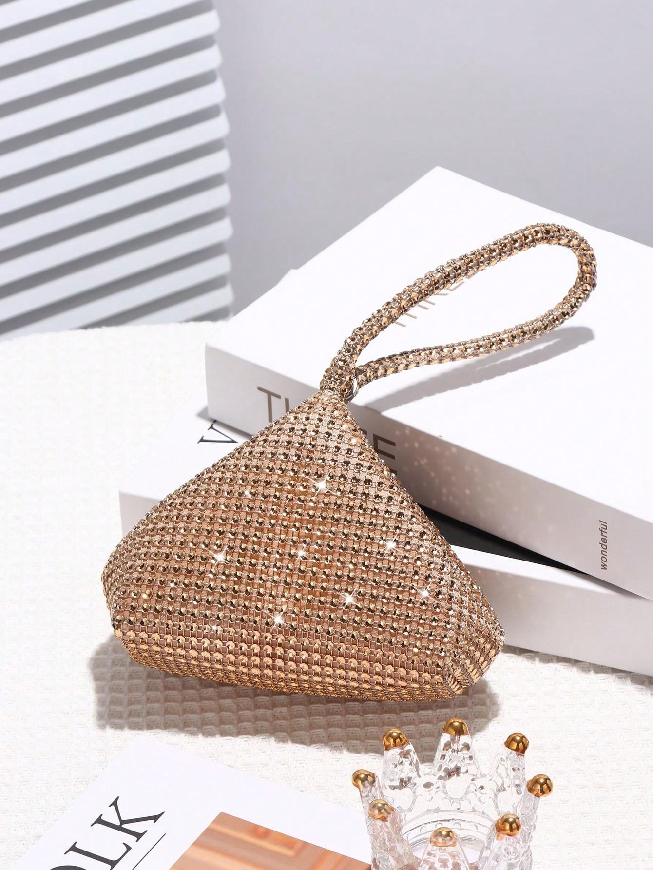  | SHEIN Women's Mini Diamond Sparkling Clutch Bag, Perfect For Wedding, Party, Dance, Birthday, Gift, Makeup Bag | Bags | Shein | OneHub