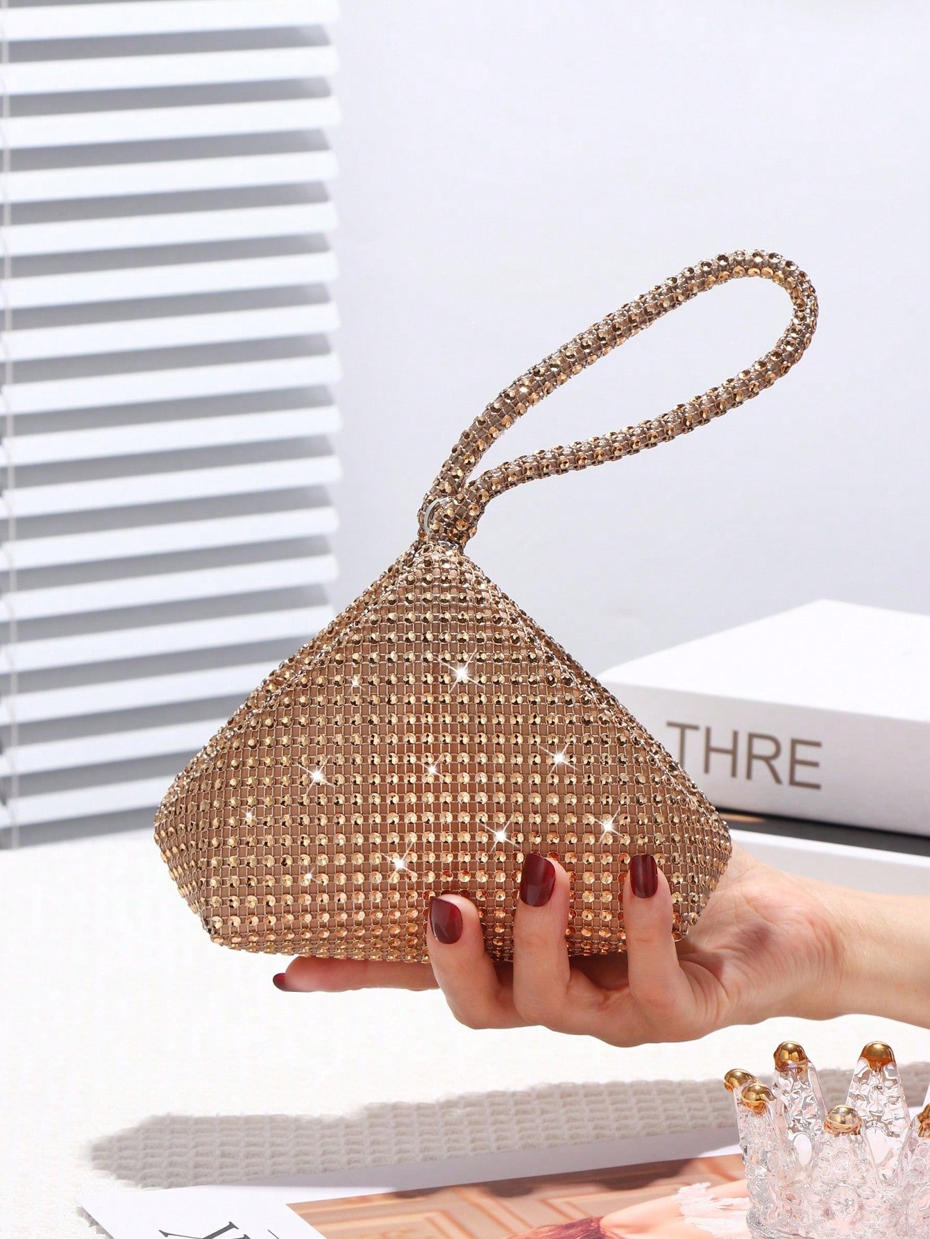  | SHEIN Women's Mini Diamond Sparkling Clutch Bag, Perfect For Wedding, Party, Dance, Birthday, Gift, Makeup Bag | Bags | Shein | OneHub