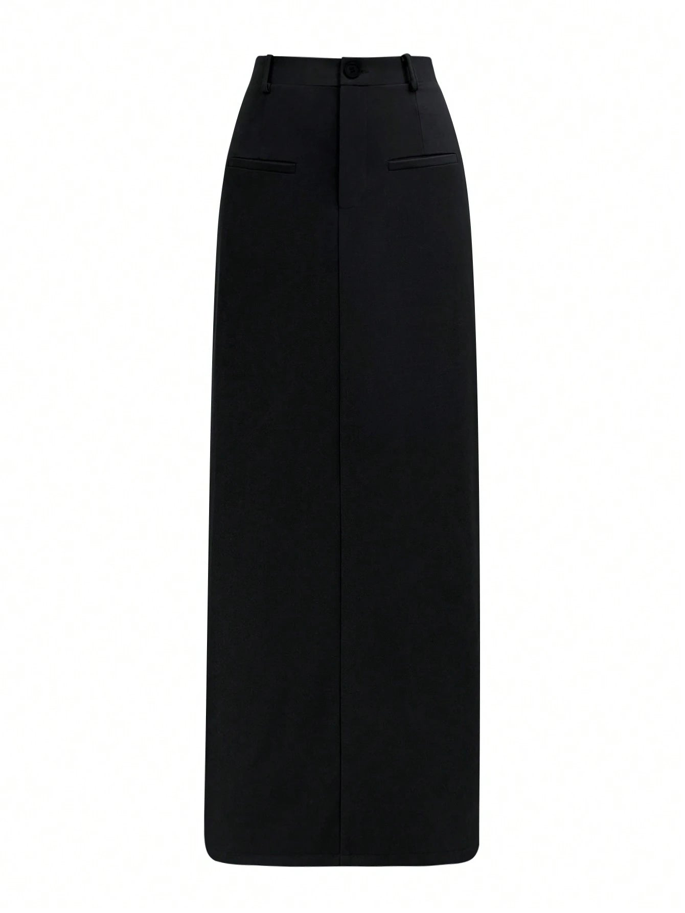  | SHEIN Women's Solid Color High Waist Side Slit Hem Maxi Casual Skirt | Skirt | Shein | OneHub