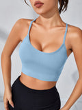  | SHEIN Yoga Basic Crisscross Back Sports Bra | Sports Bra | Shein | OneHub