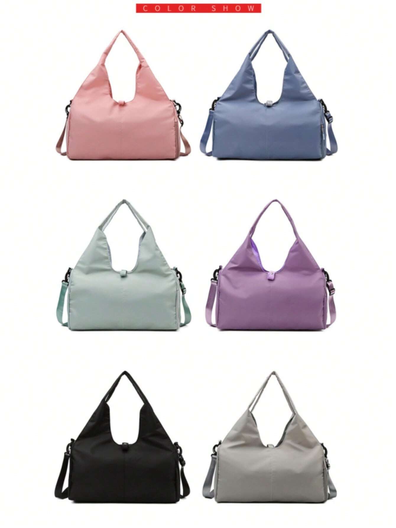  | SHEIN Yoga Sport Gym Bags For Women Men With Shoes Compartment And Wet Dry Storage Pockets With Adjustable Yoga Mat Holder Travel Luggage Tote Bag Sport Workout Shoulder Bag | Bags | Shein | OneHub