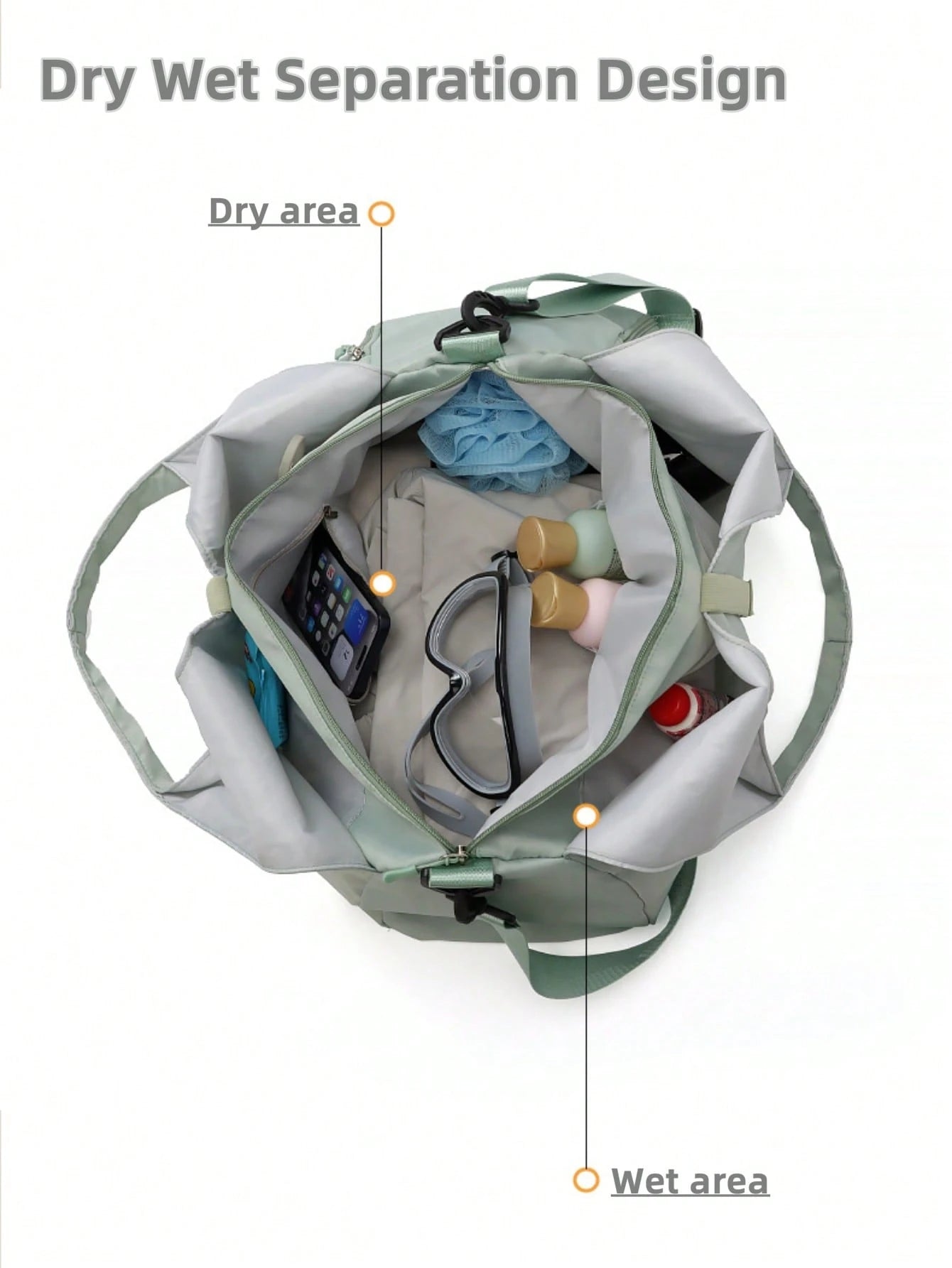  | SHEIN Yoga Sport Gym Bags For Women Men With Shoes Compartment And Wet Dry Storage Pockets With Adjustable Yoga Mat Holder Travel Luggage Tote Bag Sport Workout Shoulder Bag | Bags | Shein | OneHub