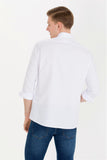  | USPA Men's White Long Sleeve Basic Shirt | T-shirt | US Polo Assn. | OneHub