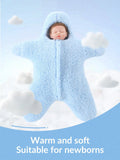  | SHEIN cottgoods 1pc Starfish Shaped Infant Sleeping Bag, Fleece Wearable Swaddle Plus Fleece Blanket, Soft Newborn Baby Sleep Sack, For 0-6 Months | Bags | Shein | OneHub