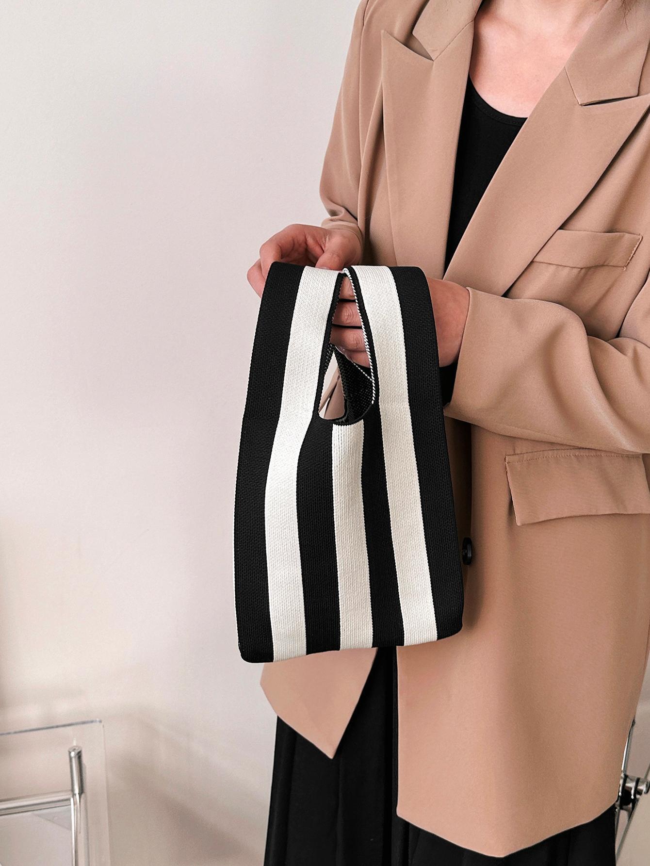 | duke bear Knot Bag Crochet Bags Handheld Bag Stripe Pattern 1 Pc Of Lattice Stripe Pattern Women's Handbag Vest Bag Crochet Bag Woven Bag Polyester Material | Comb | Shein | OneHub