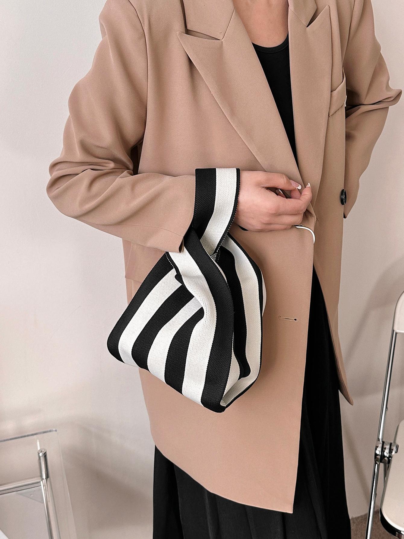  | duke bear Knot Bag Crochet Bags Handheld Bag Stripe Pattern 1 Pc Of Lattice Stripe Pattern Women's Handbag Vest Bag Crochet Bag Woven Bag Polyester Material | Comb | Shein | OneHub