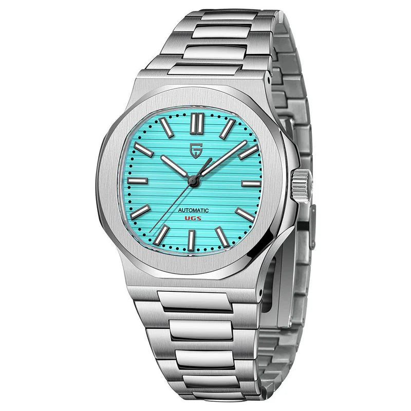 Buy Pagani Design Silver Stainless Steel Tiffany Blue Dial Automatic Watch for Men - PD1728 Online In Pakistan  | Pagani Design Silver Stainless Steel Tiffany Blue Dial Automatic Watch for Men - PD1728 | Watches | Pagani Design | OneHub
