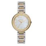 Fossil Karli Two-tone Stainless Steel Mother Of Pearl Dial Quartz Watch for Women - BQ3884