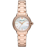 Emporio Armani Mia Rose Gold Stainless Steel Mother Of Pearl Dial Quartz Watch for Women - AR11523