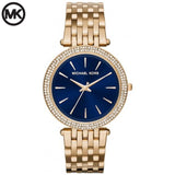  | Michael Kors Darci Gold Stainless Steel Blue Dial Quartz Watch for Ladies - MK-3406 | Watches | Michael Kors | OneHub