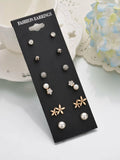 Shein Faux Pearl Stud Earrings 6pairs