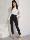  | SHEIN High-Rise Vented Ankle Cut Trousers | Pants | Shein | OneHub