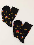  | Shein 1pair French Fries Pattern Socks | Socks | Shein | OneHub