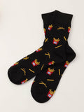  | Shein 1pair French Fries Pattern Socks | Socks | Shein | OneHub