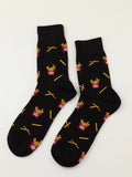 Shein 1pair French Fries Pattern Socks