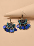 SHEIN Water Drop Tassel Drop Earrings