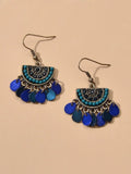 SHEIN Water Drop Tassel Drop Earrings