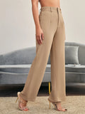 Shein Solid Straight Leg Pants