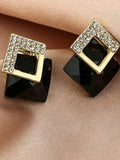  | Shein Rhinestone Detail Square Earrings | Earrings | Shein | OneHub