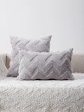 Shein 1pc Plush Chevron Pattern Cushion Cover Without Filler