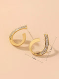 Shein Rhinestone Decor Earrings