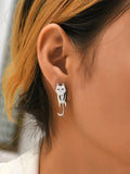 Shein Cat Design Earring Jackets