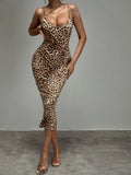  | SHEIN SXY Leopard Print Strap Detail Bodycon Dress | Dress | Shein | OneHub