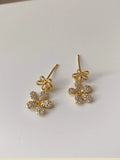  | Shein Rhinestone Flower Drop Earrings | Earrings | Shein | OneHub