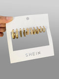  | Shein 5pairs Faux Pearl Decor Hoop Earrings | Earrings | Shein | OneHub