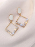 Shein Hollow Out Geo Drop Earrings