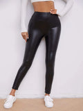  | Shein BAE Solid Skinny PU Leather Trousers | Pants | Shein | OneHub