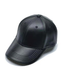 Shein Men Solid PU Baseball Cap