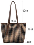  | SHEIN Houndstooth Knot Detail Shoulder Tote Bag | Bags | Shein | OneHub