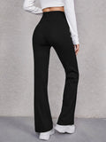  | SHEIN Wide Waistband Flare Leg Pants | Pants | Shein | OneHub