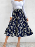  | Shein Allover Floral Print Ruffle Hem Skirt | Skirt | Shein | OneHub