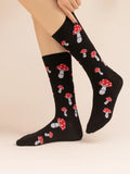  | Shein Mushroom Print Crew Socks | Socks | Shein | OneHub