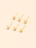 Shein 6pcs Butterfly Shaped Stud Earrings