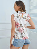  | SHEIN Ruffle Trim Floral Print Top | Top | Shein | OneHub