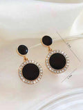  | Shein Rhinestone Decor Round Drop Earrings | Earrings | Shein | OneHub