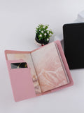 Shein 2pcs Letter & Plane Graphic Passport Case